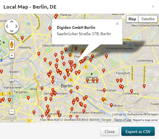 Using KeySR to sort local SERP rankings on Google Maps
